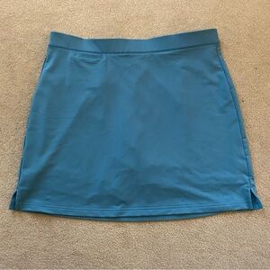 Peter Millar Skirt Skort Womens Size Large Golf Tennis Athletic Aqua Blue UPF 50